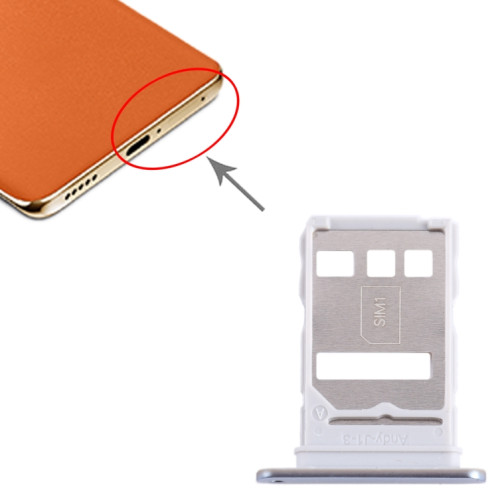 Plateau pour carte SIM pour Honor X9b (argent) SH214S322-04