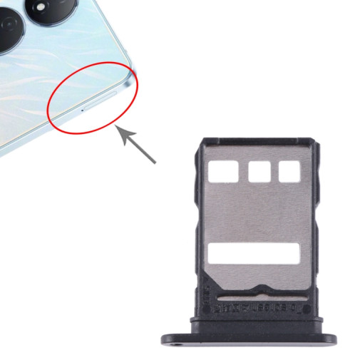 Plateau pour carte SIM pour Honor Play 8T (noir) SH216B942-04