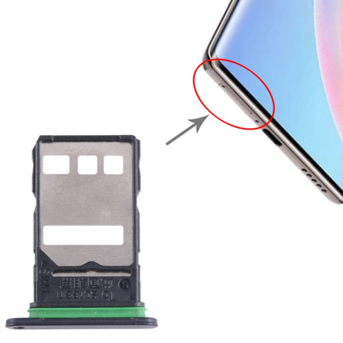 Plateau pour carte SIM pour Honor 60 SE (noir) SH220B648-04