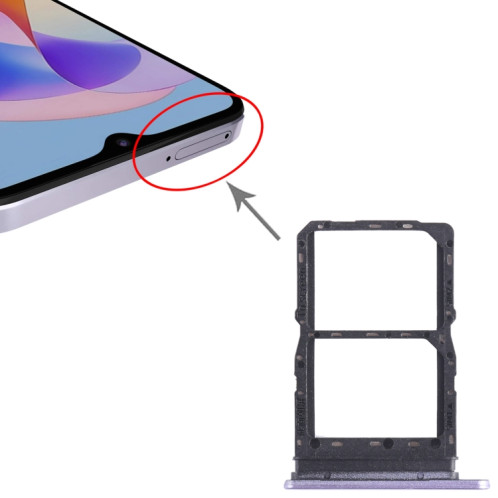 Pour Honor Play 40C SIM + plateau de carte SIM (violet) SH222P546-04