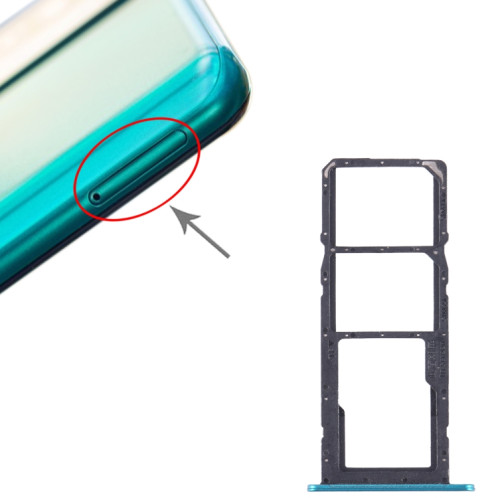 Pour Honor 10X Lite SIM + SIM + Plateau pour carte Micro SD (Vert) SH225G1365-04