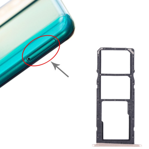 Pour Honor 10X Lite SIM + SIM + Plateau pour carte Micro SD (Or) SH225J51-04