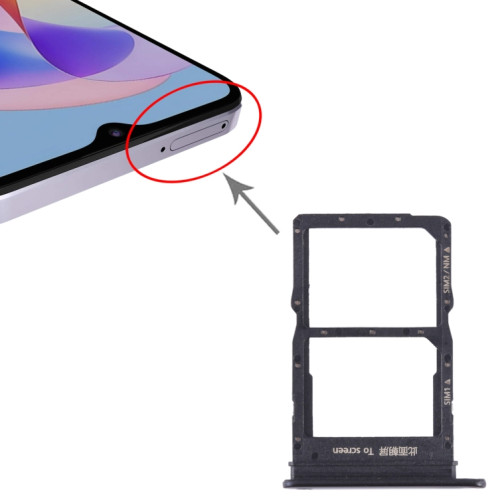 Pour Honor X10 Pro SIM + SIM / NM Card Tray (Noir) SH226B1485-04