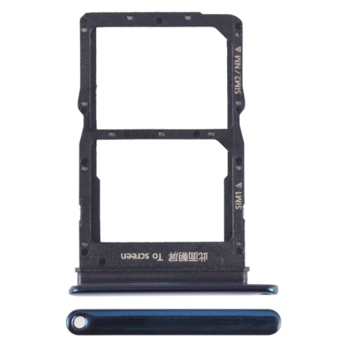 Pour Honor X10 Pro SIM + SIM / NM Card Tray (Bleu) SH226L1907-04