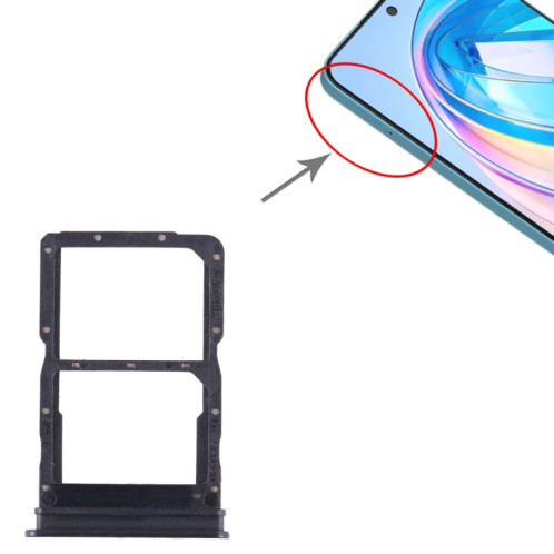 Pour Honor X8a SIM + Plateau pour carte SIM (Noir) SH240B82-04