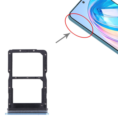 Pour Honor X8a SIM + Plateau pour carte SIM (Bleu) SH240L800-04