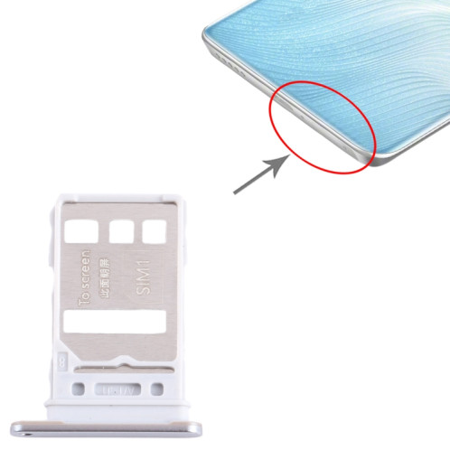 Pour Honor 80 Pro Plat SIM + Plateau pour carte SIM (Argent) SH245S689-04
