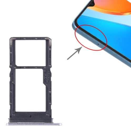 Pour Honor X6 SIM + SIM / Micro SD Card Tray (Violet) SH261P1173-04