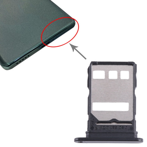 Plateau pour carte SIM pour Honor X40 (noir) SH267B644-04
