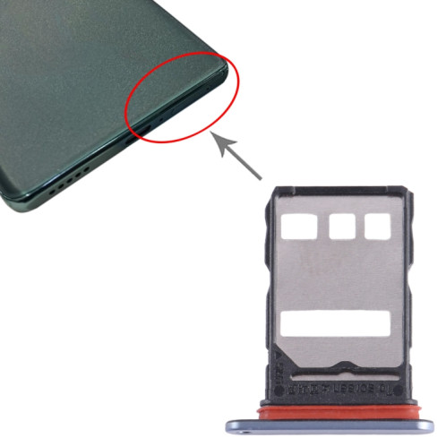 Plateau pour carte SIM pour Honor X40 (argent) SH267S1514-04