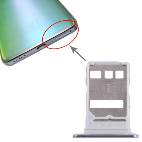 Plateau de carte SIM pour Honor X9 (argent) SH268S1630-04