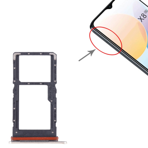Pour Honor X8 5G SIM + SIM / Micro SD Card Tray (Or) SH269J1971-04