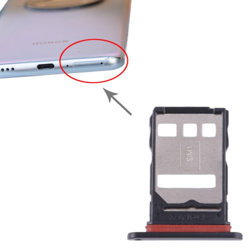 Plateau pour carte SIM pour Honor Magic4 Lite (noir) SH270B912-04