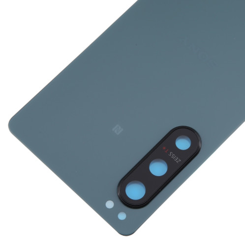 Pour Sony Xperia 5 IV Couvercle arrière de la batterie d'origine avec couvercle d'objectif d'appareil photo (vert) SH12GL675-07