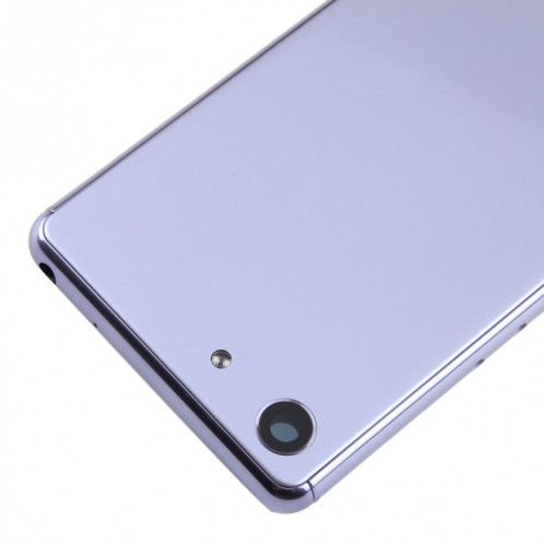 Pour Sony Xperia Ace Couvercle arrière de la batterie d'origine avec couvercle d'objectif d'appareil photo (violet) SH13PL1895-07