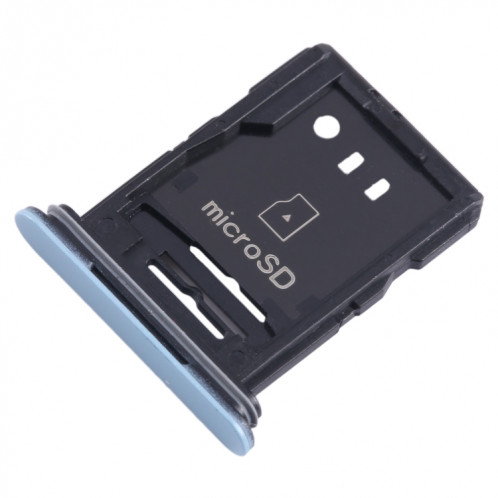 Pour Sony Xperia Ace II Plateau de carte SIM + Micro SD d'origine (bleu) SH316L49-04