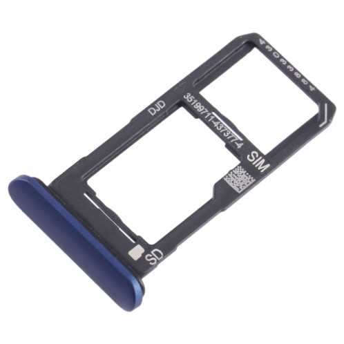 Pour Sony Xperia 10 II Plateau pour carte SIM + Micro SD (Bleu) SH317L1301-04