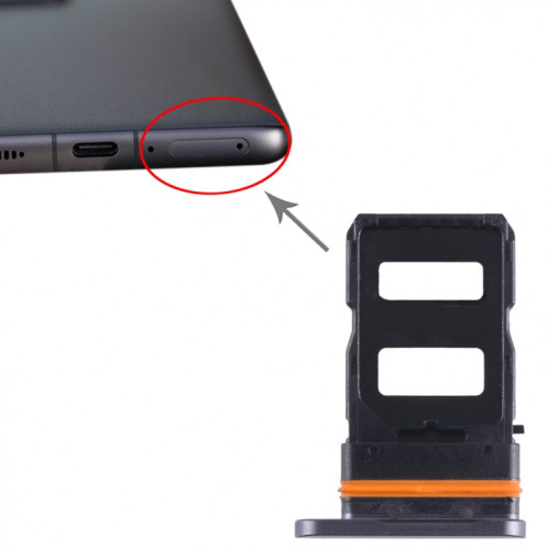 Pour Xiaomi 12 Pro Plateau de carte SIM + Plateau de carte SIM (Noir) SH354B857-04