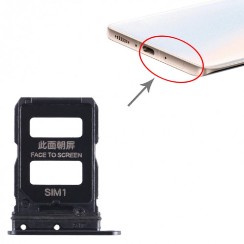 Pour Xiaomi Civi 1S Plateau de carte SIM + Plateau de carte SIM (Noir) SH357B267-04