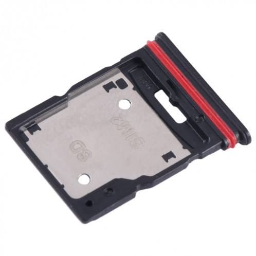 Pour Xiaomi Redmi Note 11T Pro Plateau de carte SIM + Plateau de carte SIM / Plateau de carte Micro SD (Noir) SH358B840-04
