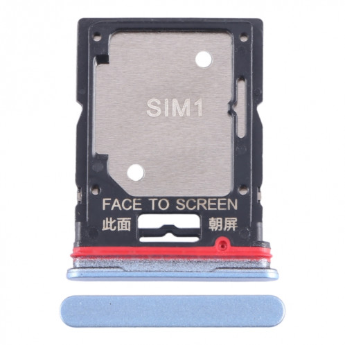 Pour Xiaomi Redmi K50i Plateau de carte SIM + Plateau de carte SIM / Plateau de carte Micro SD (Bleu) SH360L401-04