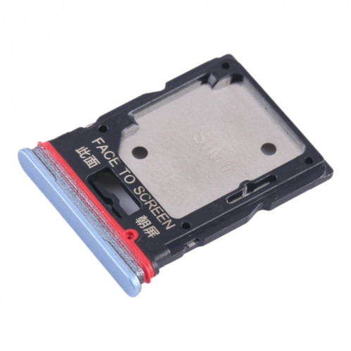 Pour Xiaomi Redmi K50i Plateau de carte SIM + Plateau de carte SIM / Plateau de carte Micro SD (Bleu) SH360L401-04