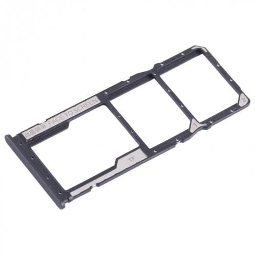 Pour Xiaomi Poco C55 Plateau de carte SIM + Plateau de carte SIM + Plateau de carte Micro SD (Noir) SH368B59-04