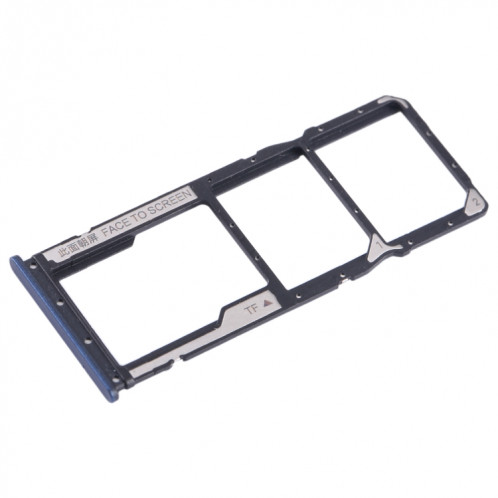 Pour Xiaomi Poco C55 Plateau de carte SIM + Plateau de carte SIM + Plateau de carte Micro SD (Bleu) SH368L296-04