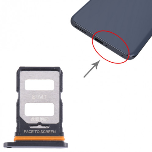 Pour Xiaomi 13 Lite Plateau de carte SIM + Plateau de carte SIM (Noir) SH371B1400-04