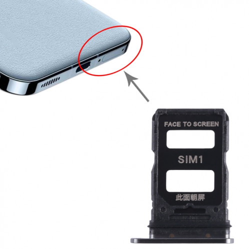 Pour Xiaomi 13 Plateau de carte SIM + Plateau de carte SIM (Noir) SH372B1030-04