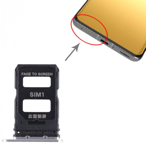 Pour Xiaomi 13 Pro Plateau de carte SIM + Plateau de carte SIM (Argent) SH373S1879-04