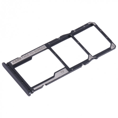 Pour Xiaomi Redmi Note 12s Plateau de carte SIM + Plateau de carte SIM + Plateau de carte Micro SD (Noir) SH376B1537-04