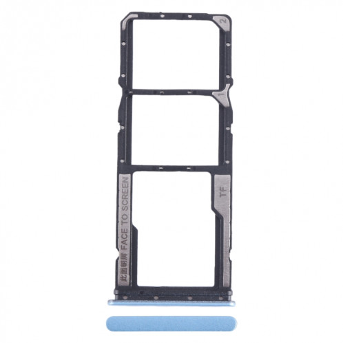 Pour Xiaomi Redmi Note 12s Plateau de carte SIM + Plateau de carte SIM + Plateau de carte Micro SD (Bleu) SH376L349-04