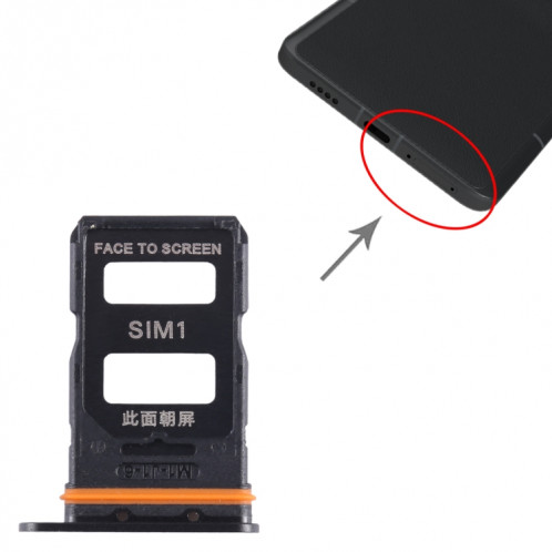 Pour Xiaomi 13 Ultra Plateau de carte SIM + Plateau de carte SIM (Noir) SH380B335-04