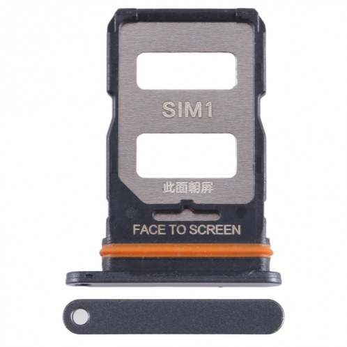 Pour Xiaomi Redmi Note 12T Pro Plateau de carte SIM + Plateau de carte SIM (Noir) SH382B551-04