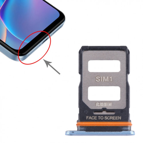 Pour Xiaomi Redmi Note 12T Pro Plateau de carte SIM + Plateau de carte SIM (Bleu) SH382L63-04