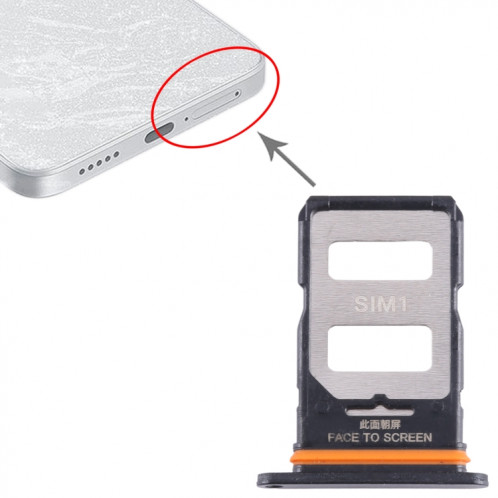 Pour Xiaomi Note 13 Pro + Plateau pour carte SIM + Plateau pour carte SIM (Noir) SH388B1302-04