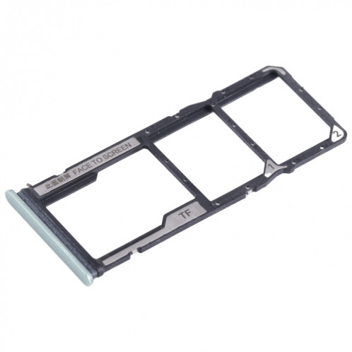 Pour Xiaomi Redmi 13C Plateau de carte SIM + Plateau de carte SIM + Plateau de carte Micro SD (Vert) SH389G340-04