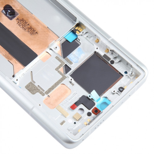 Pour Xiaomi 13S, boîtier avant ultra original, cadre LCD, plaque de lunette (argent) SH402S1649-06