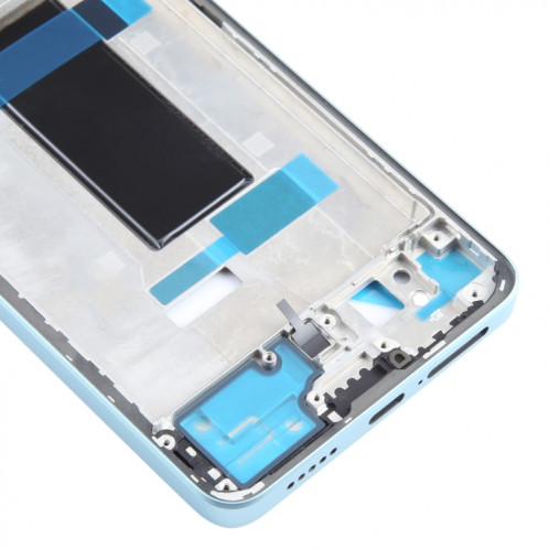 Pour Xiaomi Redmi Note 13 Pro boîtier avant d'origine plaque de cadre LCD (bleu) SH404L1760-06