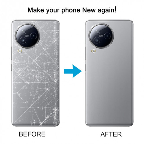 Pour Xiaomi Civi 3 Couvercle arrière de la batterie d'origine (gris) SH07HL333-07