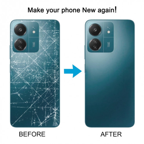 Pour Xiaomi Redmi 13C Couvercle arrière de la batterie d'origine (vert) SH12GL1152-07