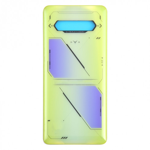 Pour Xiaomi Black Shark 5 RS Couvercle arrière de la batterie d'origine (jaune) SH13YL41-07
