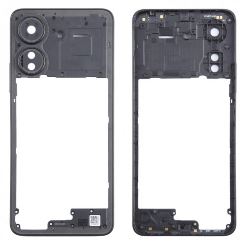 Pour Xiaomi Redmi 13C, plaque de cadre central d'origine (noir) SH424B453-06