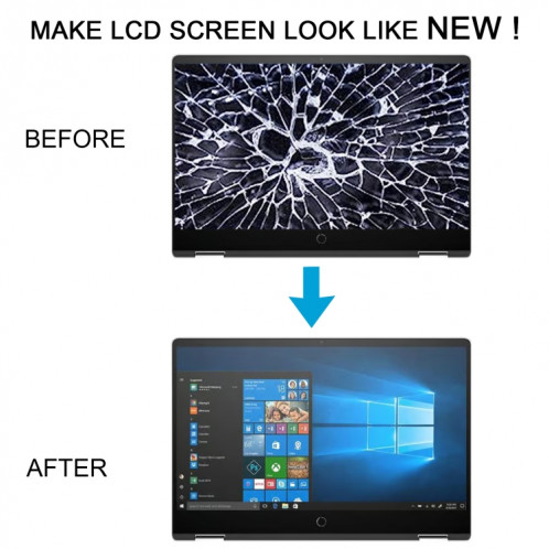 Pour HP Pavilion X360 14 DH Écran LCD Numériseur Assemblage complet avec cadre (Noir) SH488B924-07