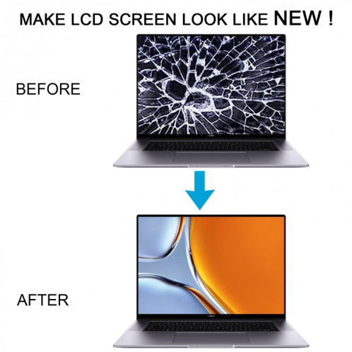 Écran LCD avec numériseur complet pour Huawei MateBook 16 pouces CREM-WFD9 CREM-WFG9 (Noir) SH490B672-07