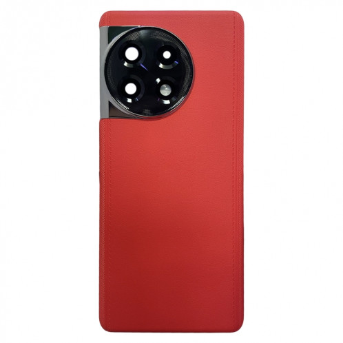 Pour OnePlus 11R CPH2487 Couverture arrière en cuir de batterie (rouge) SH97RL1871-07