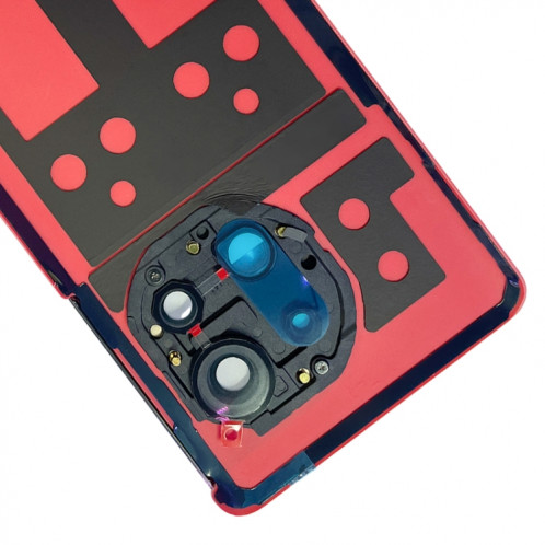 Pour OnePlus 11R CPH2487 Couverture arrière en cuir de batterie (rouge) SH97RL1871-07