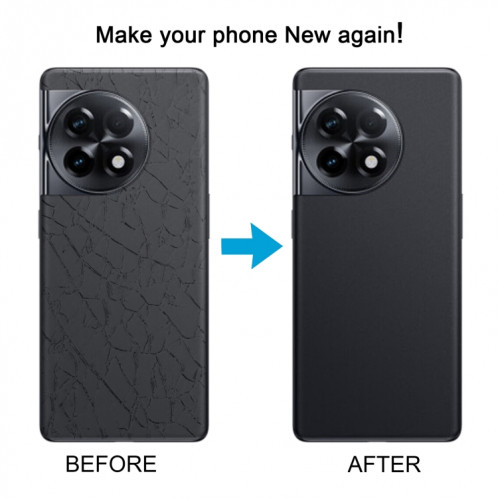 Pour OnePlus ACE 2 PHK110 Couvercle arrière en verre de batterie (noir) SH98BL210-07