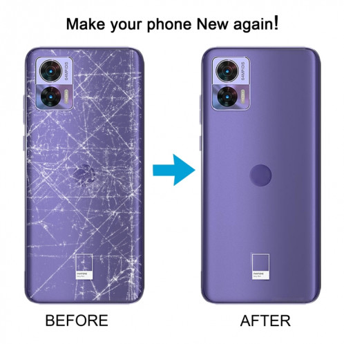 Pour Motorola Edge 30 Neo Couvercle arrière de la batterie d'origine (bleu) SH45LL1603-07